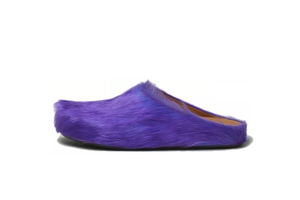 Marni Long hair Calfskin Fussbett Sabot Purple SBMR000600P623600C74 Marni Long hair Calfskin Fussbett Sabot Purple SBMR000600P623600C74