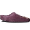Marni Long hair Calfskin Fussbett Sabot Purple SBMS004601P412200C68 Marni Long hair Calfskin Fussbett Sabot Purple SBMS004601P412200C68