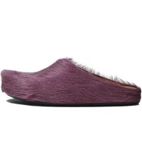 Marni Long hair Calfskin Fussbett Sabot Purple SBMS004601P412200C68