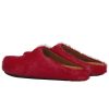 Marni Long hair Calfskin Fussbett Sabot Red SBMS004601P412200R66