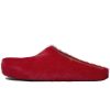 Marni Long hair Calfskin Fussbett Sabot Red SBMS004601P412200R66