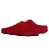Marni Long hair Calfskin Fussbett Sabot Red SBMS004601P412200R66