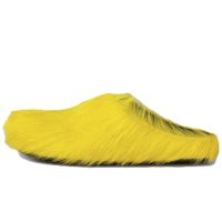 Marni Long hair Calfskin Fussbett Sabot Yellow SBMR000600P4122Z0565 Marni Long hair Calfskin Fussbett Sabot Yellow SBMR000600P4122Z0565