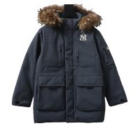 MLB Second generation large fur collar workwear gray MLB Second generation large fur collar workwear gray