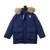 MLB Second generation large fur collar workwear blue MLB Second generation large fur collar workwear blue