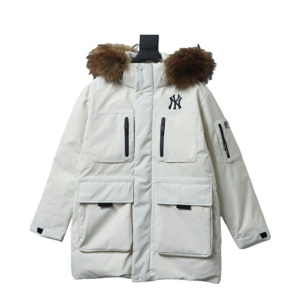 MLB Second generation large fur collar workwear white MLB Second generation large fur collar workwear white