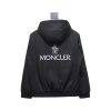 moncler_black_cotton_hooded_jacket_with_logo_print_on_front_and_back_1B60317FBA013 Moncler Black cotton hooded jacket with logo print on front and back