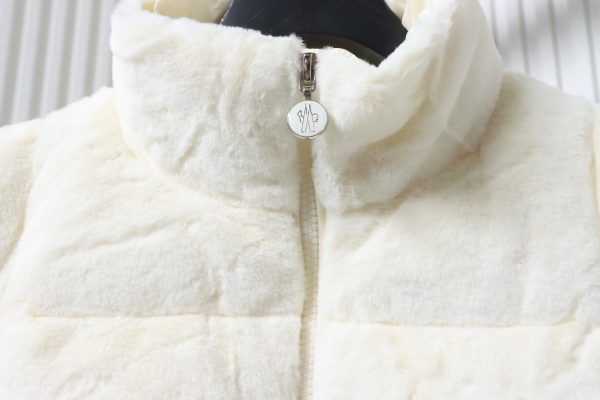 Moncler Velvet Down Vest White