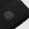Moncler Cashmere Wool Beanie Black