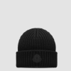 Moncler Cashmere Wool Beanie Black