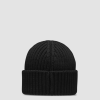 Moncler Cashmere Wool Beanie Black