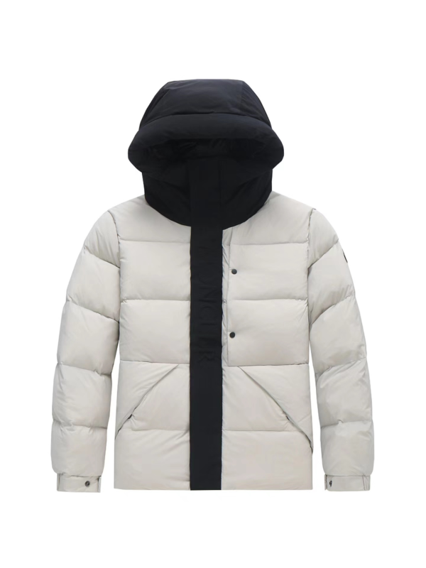 MONCLER Madeira Short Down Jacket White Black (NFC)