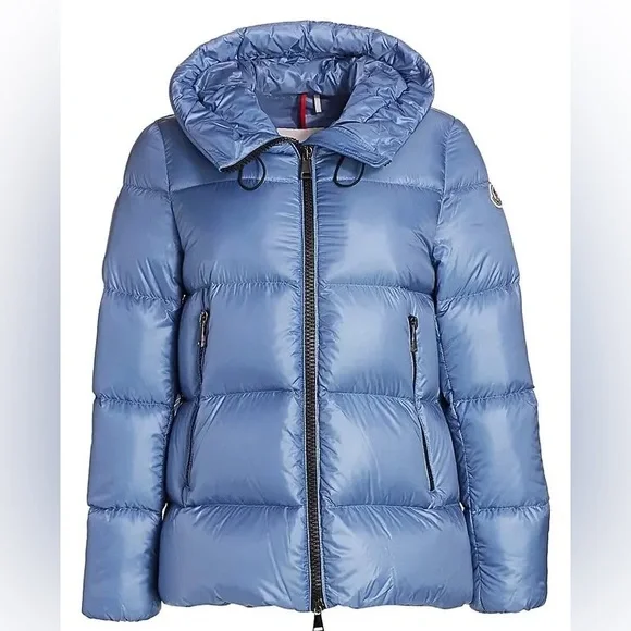 Moncler Maire Short Down Jacket Blue