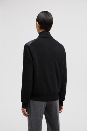 moncler_padded_wool___cashmere_zip_up_cardigan_1B04B5661A01D MONCLER Padded Wool & Cashmere Zip-Up Cardigan