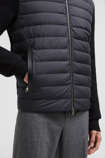 moncler_padded_wool___cashmere_zip_up_cardigan_1B04B56646712 MONCLER Padded Wool & Cashmere Zip-Up Cardigan