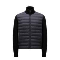 MONCLER Padded Wool & Cashmere Zip-Up Cardigan MONCLER Padded Wool & Cashmere Zip-Up Cardigan