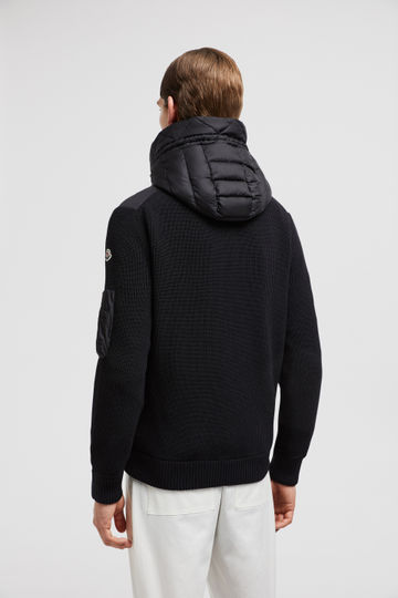 MONCLER Sweaters & Cardigans Padded Wool Hoodie
