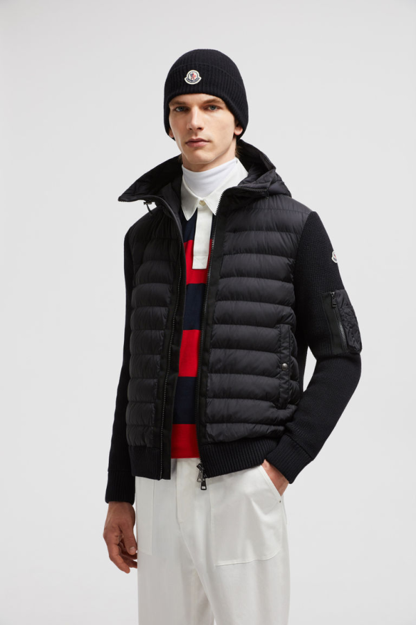 MONCLER Sweaters & Cardigans Padded Wool Hoodie