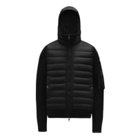 MONCLER Sweaters & Cardigans Padded Wool Hoodie MONCLER Sweaters & Cardigans Padded Wool Hoodie