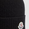 moncler_wool_cashmere_hat_black_1B6902A58E110 Moncler Cashmere & Wool Beanie Black