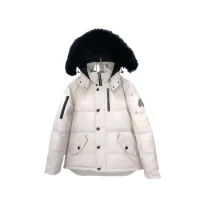 Moose Knuckles 3Q Quited Puffer Jacket White Moose Knuckles 3Q Quited Puffer Jacket White