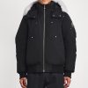 Moose Knuckles Black Down Original Ballistic Bomber Jacket