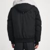 Moose Knuckles Black Down Original Ballistic Bomber Jacket