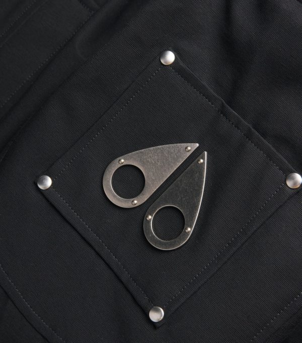 Moose Knuckles Black Down Original Ballistic Bomber Jacket