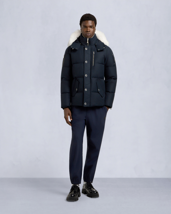 moose_knuckles_origina_neoshear_3q_jacket_navy_1D11F17B19418 Moose Knuckles ORIGINA NEOSHEAR 3Q JACKET NAVY White fur collar