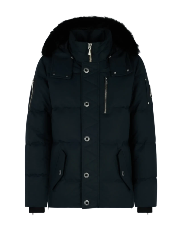 Moose Knuckles ORIGINA NEOSHEAR 3Q JACKET NAVY Black fur collar Moose Knuckles ORIGINA NEOSHEAR 3Q JACKET NAVY Black fur collar