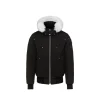 Moose Knuckles Original Ballistic Bomber Jacket White Fur