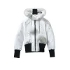 Moose Knuckles White Jacket White Wool Collar Moose Knuckles White Jacket White Wool Collar