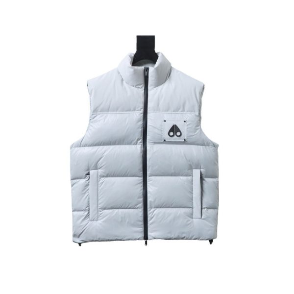 Moose knuckless Glossy down vest White Moose knuckless Glossy down vest White