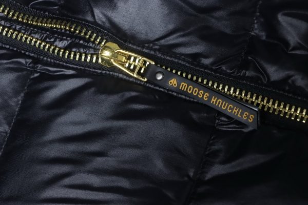 moose_knuckless__gold_scissors_stand_collar_large_plaid_down_jacket__black_1D22B7E85EC18 Moose knuckless Gold Scissors Stand Collar Large Plaid Down Jacket Black