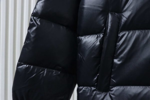 moose_knuckless__gold_scissors_stand_collar_large_plaid_down_jacket__black_1D22B7EEB9410 Moose knuckless Gold Scissors Stand Collar Large Plaid Down Jacket Black