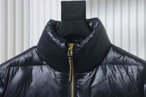 moose_knuckless__gold_scissors_stand_collar_large_plaid_down_jacket__black_1D22B7F35911F Moose knuckless Gold Scissors Stand Collar Large Plaid Down Jacket Black