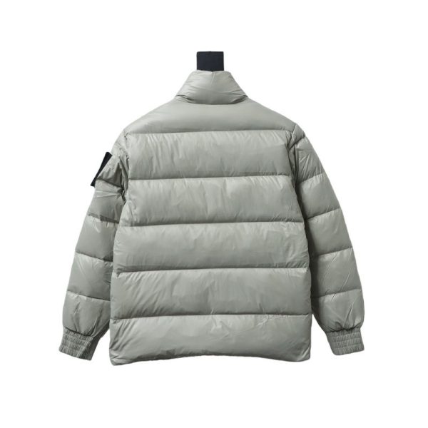 _moose_knuckless__gold_scissors_stand_collar_large_plaid_down_jacket_grey_1D22B6EC1B31D Moose knuckless Gold Scissors Stand Collar Large Plaid Down Jacket Grey