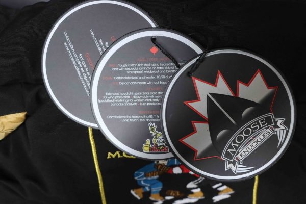 moose_knuckless__short_down_jacket_with_gold_scissors_design__black_1D228FB638617 Moose knuckless Short down jacket with gold scissors design, black