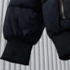 Moose knuckless  Golden Scissors Double Zipper Down Jacket  Black