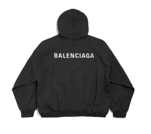 new_balenciaga_back_hoodie_medium_fit_in_black_medium_fleece_1C6E8D0A5BD1F New Balenciaga Back Hoodie Medium Fit in Black medium fleece