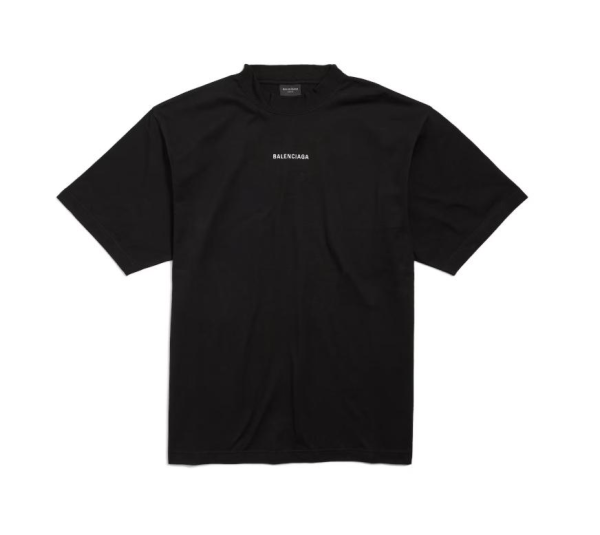 New Balenciaga Back T-Shirt Medium Fit in Black New Balenciaga Back T-Shirt Medium Fit in Black