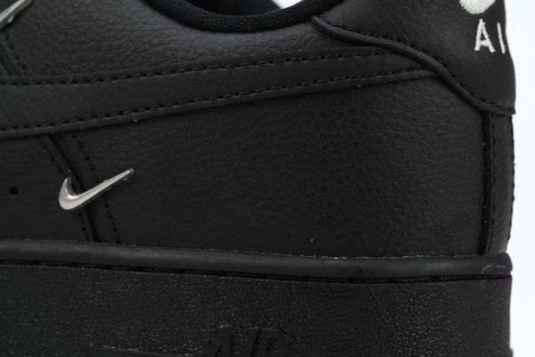 nike_air_force_1_low_black_silver_mini_swoosh_hq1180_001_1AE94F0132216 Nike Air Force 1 Low Black Silver Mini Swoosh HQ1180-001