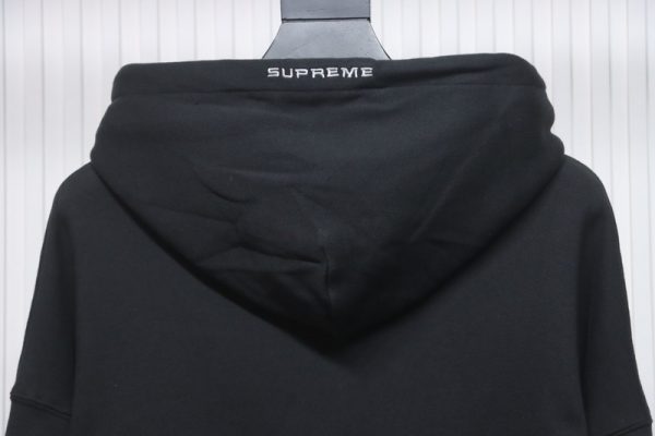 NIKE x SUPREME Nike SUP joint arm embroidered hooded sweatshirt