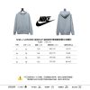 NIKE x SUPREME Nike SUP joint arm embroidery hooded sweatshirt hoodie gray