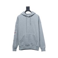 NIKE x SUPREME Nike SUP joint arm embroidery hooded sweatshirt hoodie gray