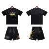 Palm Angels 'Paradise' Cotton T-shirt & Shorts Set Black