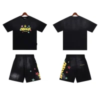 Palm Angels 'Paradise' Cotton T-shirt & Shorts Set Black