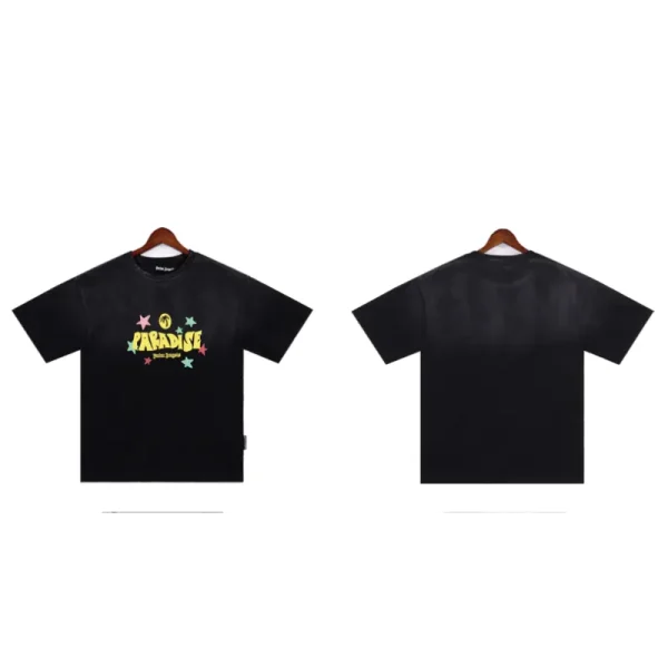 Palm Angels 'Paradise' Cotton T-shirt & Shorts Set Black