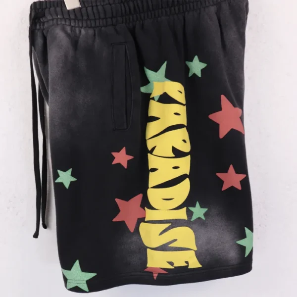 Palm Angels 'Paradise' Cotton T-shirt & Shorts Set Black