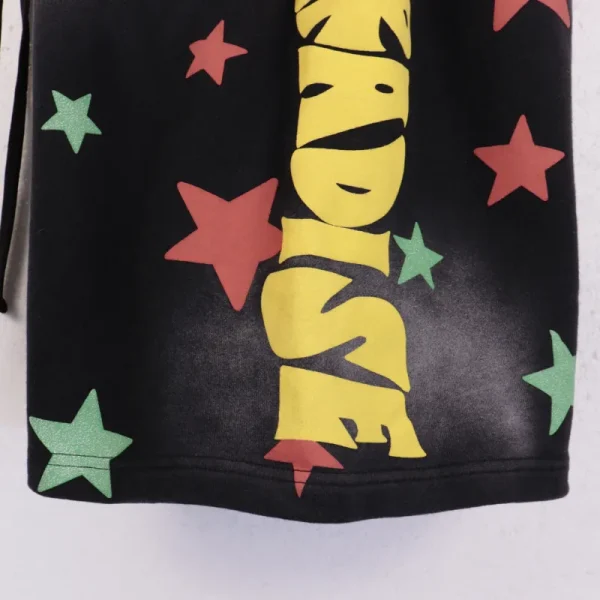 Palm Angels 'Paradise' Cotton T-shirt & Shorts Set Black